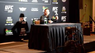 UFC 309 Media Day Michael Chandler Says He is Laying All the Chips on the Line vs Charles Oliveira [upl. by Anna61]