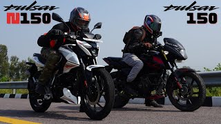 New Pulsar N150 vs Old Pulsar 150 Drag Race [upl. by Ehc]