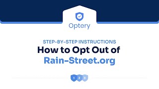 How to Opt Out of Rain Street  Step by Step Instructions [upl. by Llemor762]