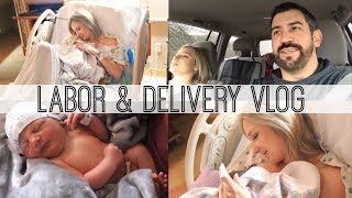 BIRTH VLOG  GOING INTO LABOR AT HOME  LABOR DELIVERY amp HOMECOMING [upl. by Yssirk458]