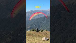 Enzim 3 top landing birbillingparagliding youtubeshorts subscribe paragliding youtubevideos [upl. by Eneloj]