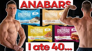 ANABAR Protein Bars Review ALL FLAVORS a Week Later – I Ate A LOT of Anabars [upl. by Rothberg]