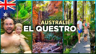 EL QUESTRO Australië UNIEKE Emma Gorge SLANGEN amp Hot Springs in het REGENWOUD [upl. by Aslehc522]