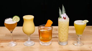 5 DIFFERENT Cocktails with 1 Ingredient in Common [upl. by Virgy83]