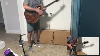 Ovation Celebrity Guitar CE48PTGEG unboxing [upl. by Ainesy]