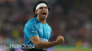 Neeraj Chopra wins Indias first ever World Championship with massive javelin throw  NBC Sports [upl. by Annal210]