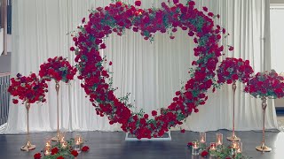 DIY  Floral Heart Arch [upl. by Esinev]