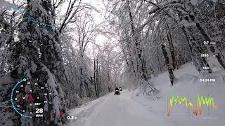 Snowmobile Ride Taberg to Osceola NY Trail C4I  C4 GoPro Ski Doo MXZ Polaris 11422 [upl. by Budworth518]