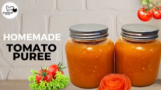 Homemade Tomato Puree Recipe  How to make Homemade Tomato Puree  Cookbook with Aimen [upl. by Cire]