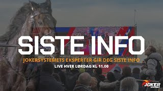 SISTE INFO  V75 Momarken travbane lørdag 2707 [upl. by Ammon]