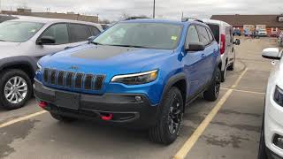 Park Assist feature on 2021 Jeep Cherokee Trailhawk [upl. by Ahsahtan]