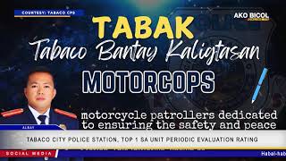 Tabaco City Police Station Top 1 sa Unit Periodic Evaluation Rating  via Hercules Barbacena [upl. by Atilrep449]