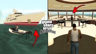 GTA San Andreas  Secret Yacht Cheat Code [upl. by Lapo230]