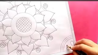 Beautiful nanshi kantha design  109 How to draw nokshi katha [upl. by Mike985]