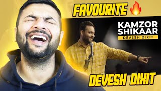 Kamzor Shikaar  Devesh Dixit  Stand Up Comedy REACTION [upl. by Eillib338]