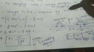 braking distance calculation and derivation of braking distance bin highway engineering sscje [upl. by Maretz446]