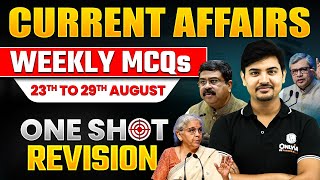 Weekly Current Affairs MCQ Session  23 to 29 August  Complete Revision  OnlyIAS [upl. by Deeanne699]