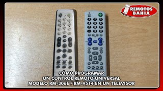 CÓMO PROGRAMAR CONTROL REMOTO UNIVERSAL RM306E RM9511 RM9514 HRN99 HUAYU SEISA CHUNGHOP SONAKI [upl. by Nacul950]