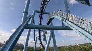 Manta Front Row POV  Full Ride at SeaWorld Orlando 2024 [upl. by Letsou719]