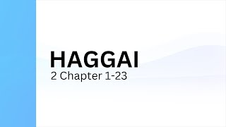 Haggai Chapter 02  Holy Bible  Indian Sign Language Version ISLV [upl. by Lemra904]