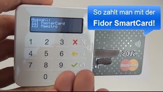 SmartCard So zahlt man mit der neuen FidorKarte [upl. by Ahseiuqal925]