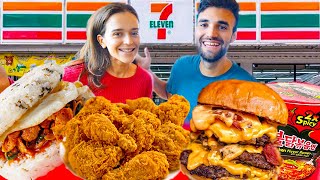 LIVING on 7ELEVEN FOODS for 24 HOURS Ft LivingBobby [upl. by Resa822]