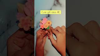 Air dry clay art diy bouquet 💐for decoration viralshort airdryclayart [upl. by Arrej]