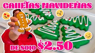 COMO HACER GALLETAS NAVIDEÑAS🎅🎅  COMO HACER GALLETAS DE 250 😲😲✨✨ [upl. by Robi39]