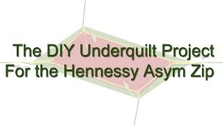 DIY Underquilt for Hennessy Hammock Asym Zip [upl. by Seavey]