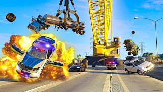 CLAW OF CARNAGE  Extreme BeamNGDrive Car Chase [upl. by Ssac586]