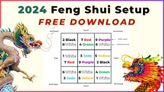 2024 Flying Star Feng Shui Suggestions  Free Download  Year of the Dragon [upl. by Patin]