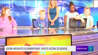 Leon Heights elementary visits KCEN studios [upl. by Ellary301]