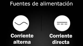 Corriente Alterna y Corriente directa  Fuentes de alimentación [upl. by Gairc]