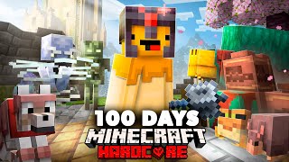 I SURVIVED 100 Days In 121 Hardcore MINECRAFT [upl. by Aiyram]