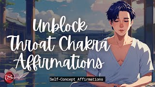 UNBLOCK amp RESTORE THROAT CHAKRA AFFIRMATIONS TO BE EXPRESSIVE amp GOOD COMMUNICATOR 741HZ 🦋✨ [upl. by Ivie]