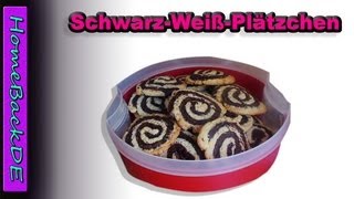 Schwarzweiß Plätzchen backen  Live Backrezept von HomeBackDE [upl. by Scammon]