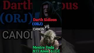 Darth Sidious ORJ vs Mestre Yoda auge canon starwars sidious yoda [upl. by Loria94]