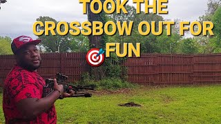 Getting some shots in with my Trek 380 crossbow [upl. by Annocahs]