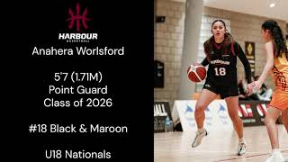 Anahera Worlsford  57 Point Guard  Class of 2026  U18 Nationals [upl. by Stark]