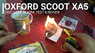 SLUK  Oxford Scoot XA5 Disc Lock Alarm test amp review [upl. by Vidovic]