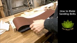 How to make Belt Sander or Grinder Belts for the Matthias Wandel 6x48 Belt Sander [upl. by James]