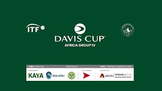 ANGOLA DANIEL DOMINGOS VS RWANDA JUNIOR HAKIZUMWAMI DAVS CUP AFRICA GROUP IV ANGOLA2024 [upl. by Aggappera]