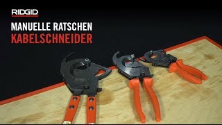 RIDGID RatschenKabelschneider [upl. by Nelag]