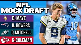 2024 NFL Mock Draft With BIG Trades [upl. by Manton39]