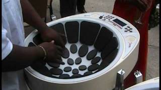 Master Steel Drum player Duvone Stewart playing the worlds first Electronic Steelpan [upl. by Esinev]