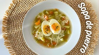 Sopa de puerro zanahoria y patata ¡Receta Fácil y Saludable [upl. by Yleik]