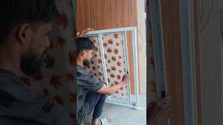 Three Track Aluminium Window💥💥aluminium interiordesign shortsvideo trending [upl. by Oirram]