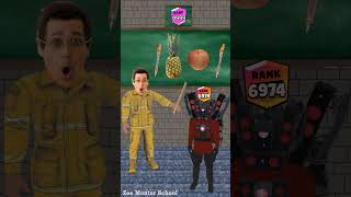 Level up with Teacher Pikotaro teaching Speakerman to read Pen Pineapple Apple Pen shorts memes [upl. by Otero]