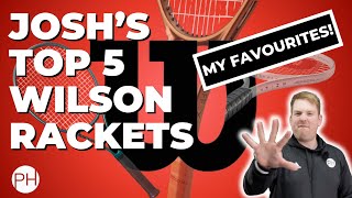 REVIEW TOP 5 WILSON TENNIS RACKETS 2024  Tennis Coach  Racquet Review [upl. by Crotty]