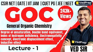 General Organic Chemistry  Degree of Unsaturation  Introduction to GOC  VedPrep Chem Academy [upl. by Nomzzaj254]